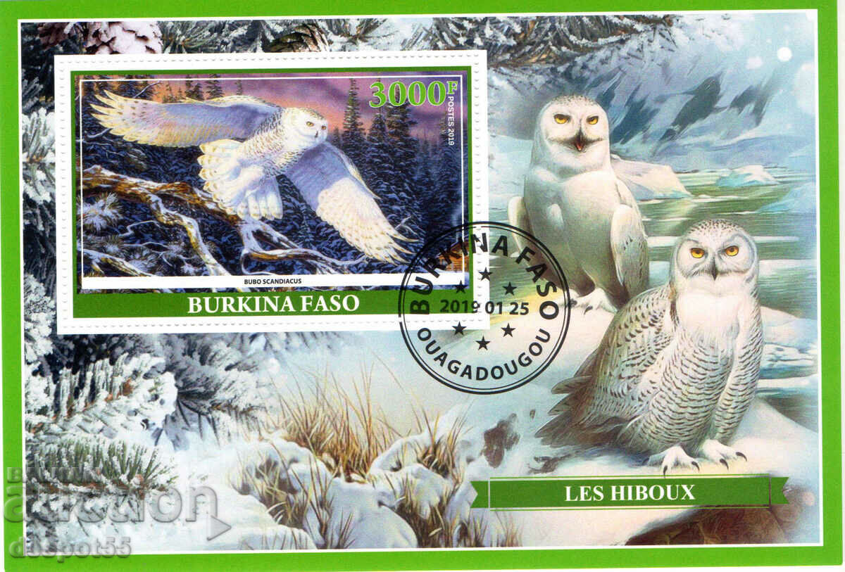 2019. Burkina Faso. Fauna - Birds. Illegal Stamps. Block.