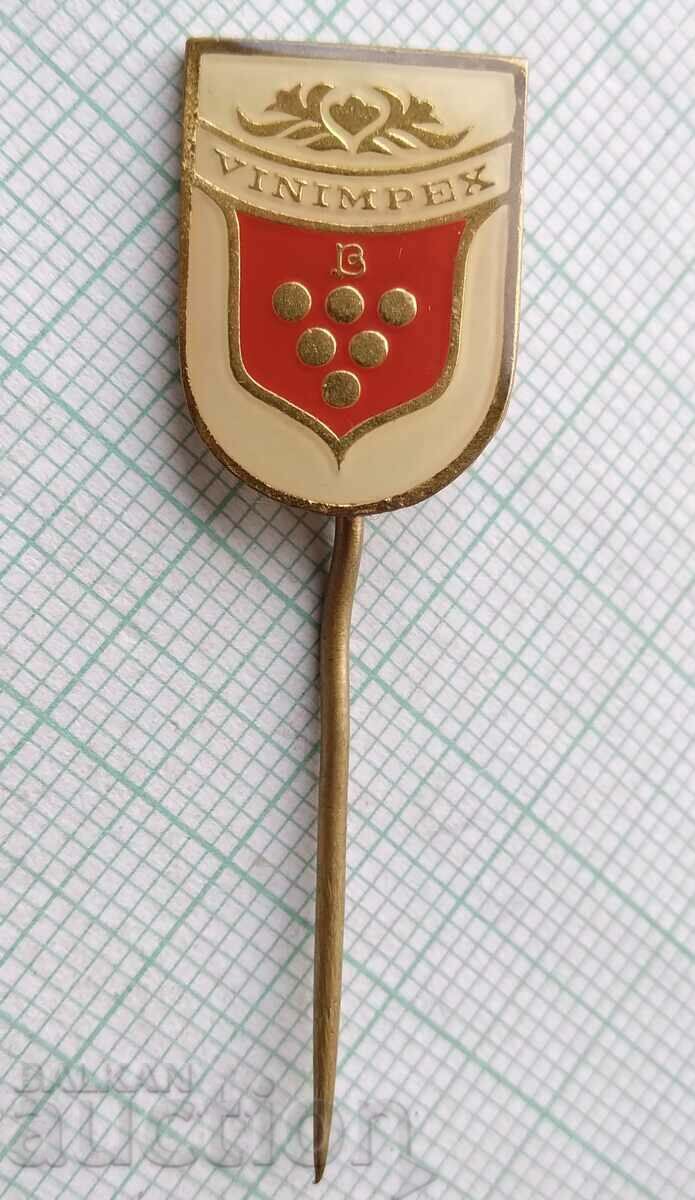 12769 Badge - Vinimpex - wine and alcohol export Bulgaria with price 3.00 BGN | € 1.53 12769 Badge - Vinimpex - wine and alcohol export Bulgaria with price 3.00 BGN | € 1.53