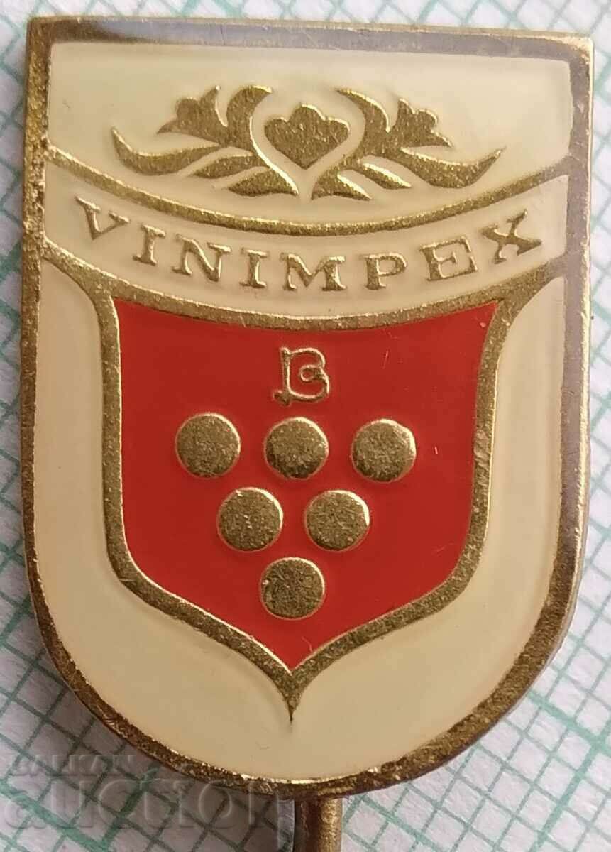 12769 Badge - Vinimpex - wine and alcohol export Bulgaria