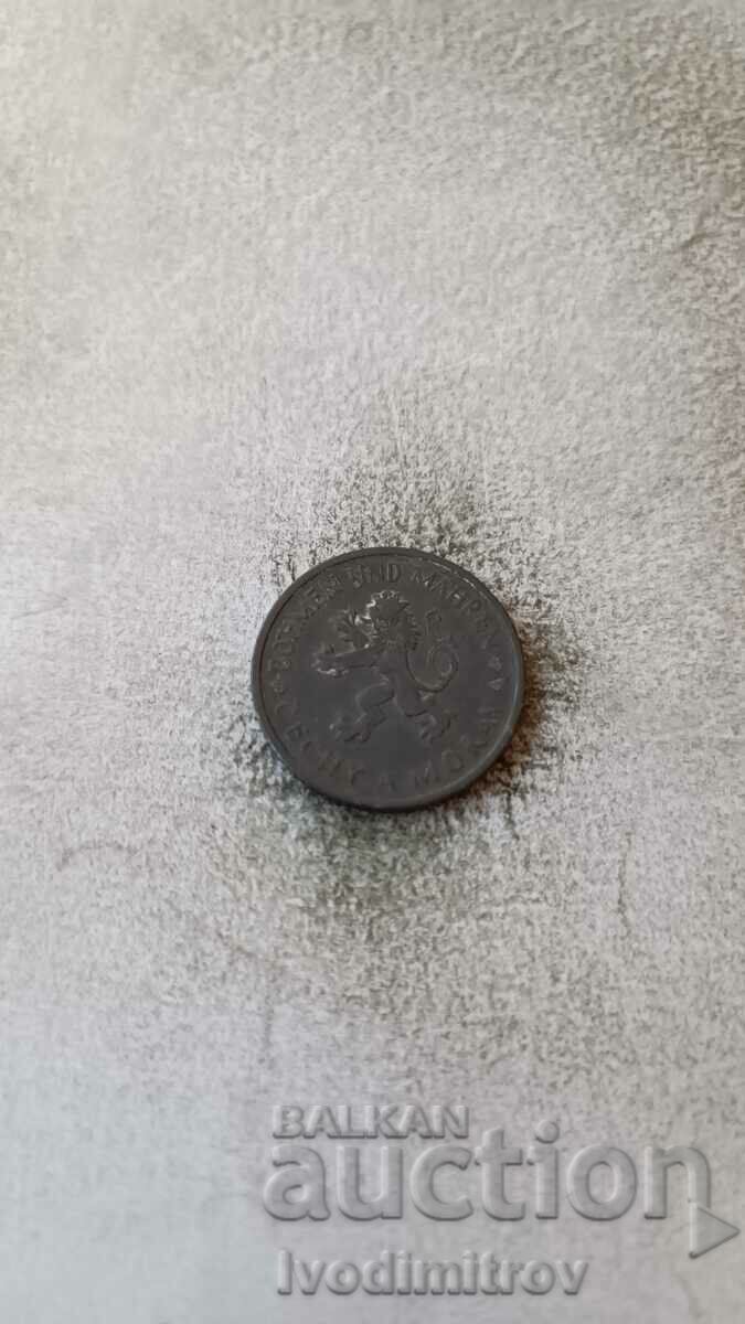 Βοημία και Μοραβία 1 κορώνας 1943 με τιμή 3.65 BGN | € 1.87