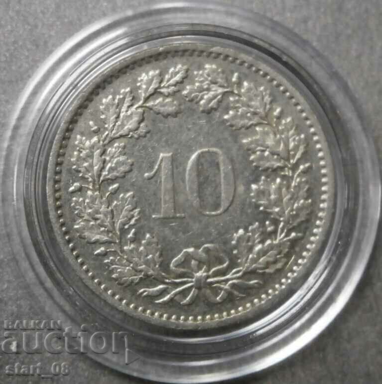 Elveția 10 rupene 1981