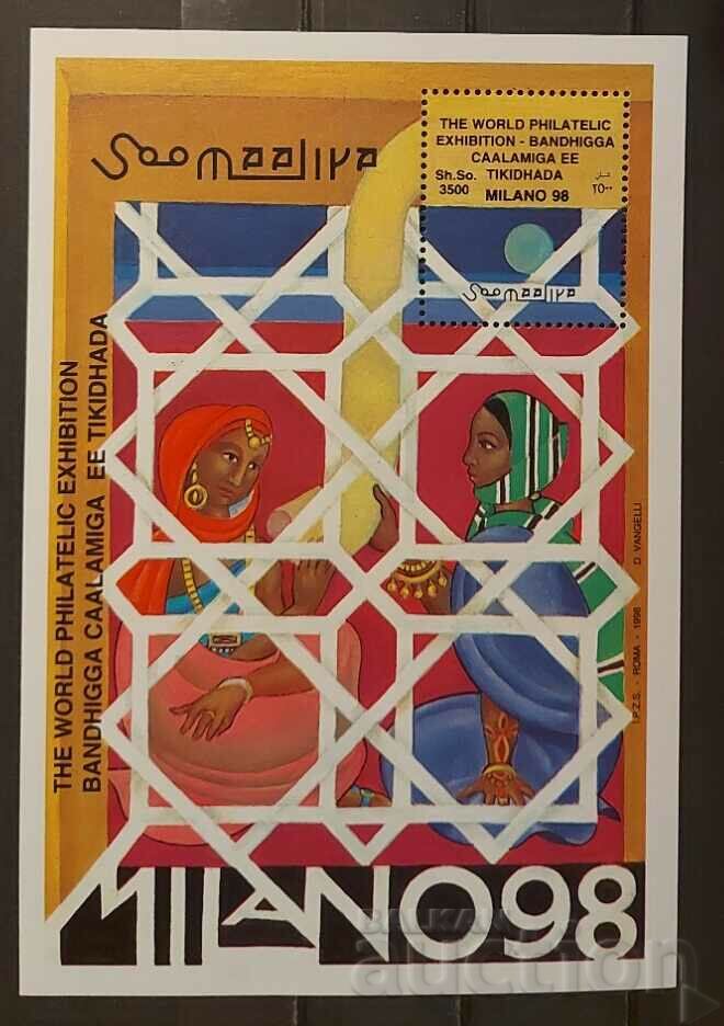 Somalia 1998 Expoziție Filatelică Milano Bloc 8 € MNH
