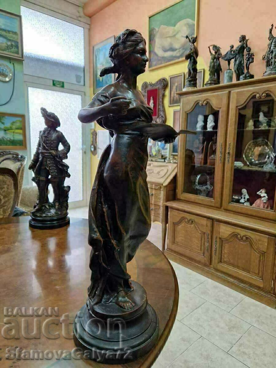 Auction A beautiful large antique author French figure statuette Auction A beautiful large antique author French figure statuette