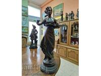 A beautiful large antique author French figure statuette