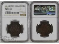 10 Cents 1881 AU53BN - NGC