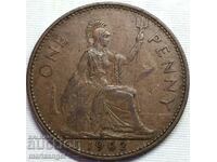 Great Britain 1 Penny 1962 30mm Bronze 2