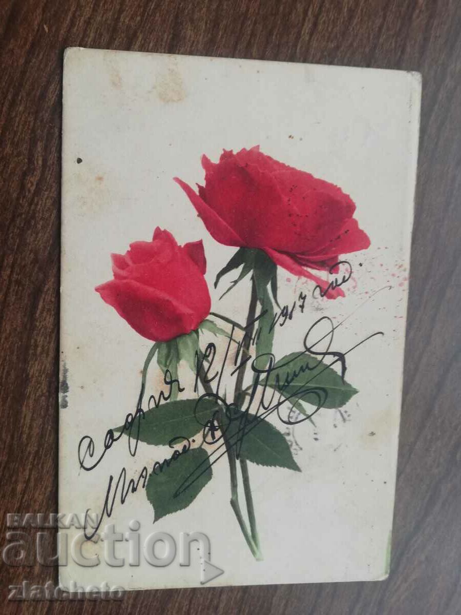 Postal card PSV. traveled, and exempt from postage with price 5.00 BGN | € 2.56 Postal card PSV. traveled, and exempt from postage with price 5.00 BGN | € 2.56