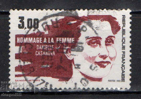 1983. Франция. Международен ден на жената.