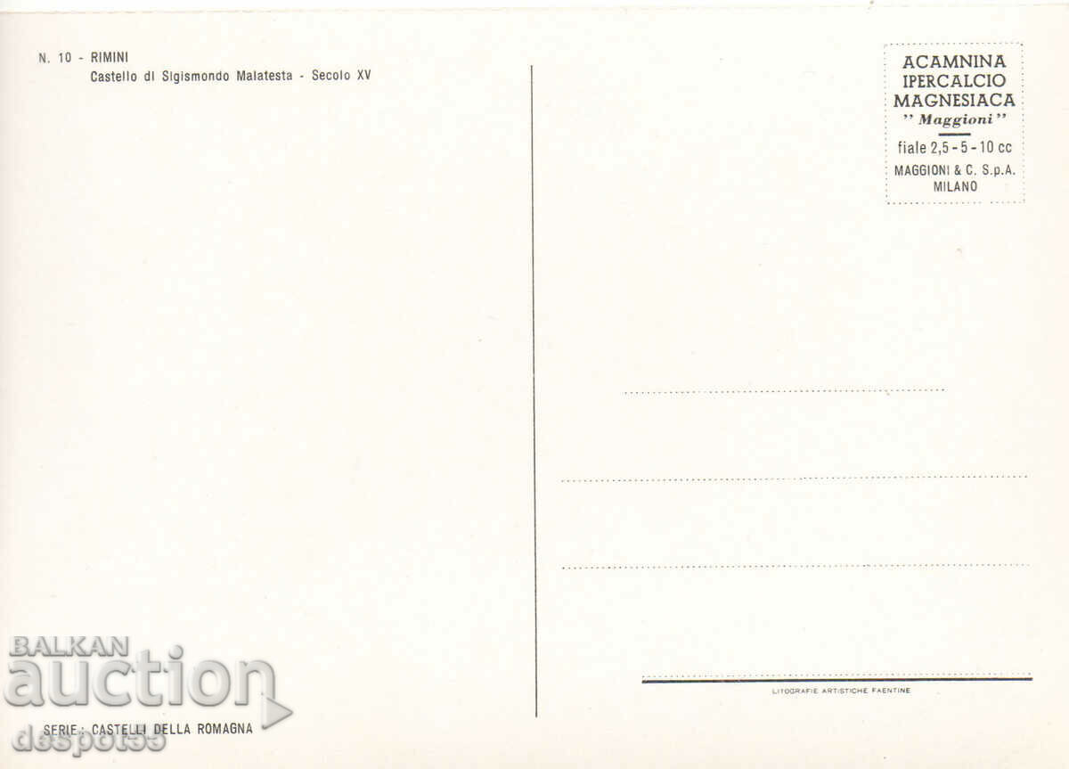 Italy - Series "Fortresses" IV. - 6 Italy - Series "Fortresses" IV. - 6