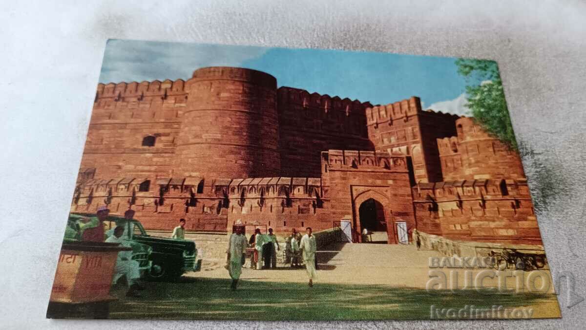 Пощенска картичка Agra Fort AmarSingh Gate