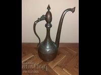 Old beautiful large copper kettle