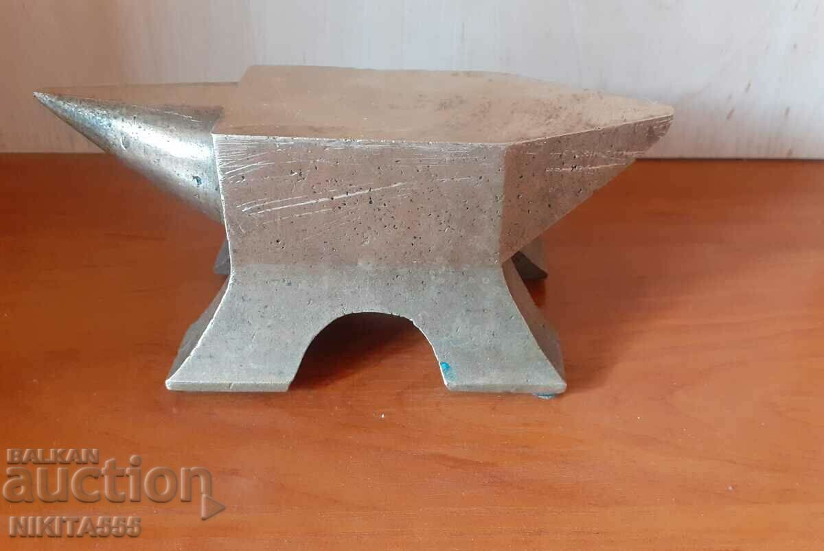 An old bronze jeweler's anvil