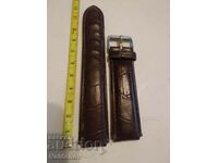 Leather watch strap 18 mm