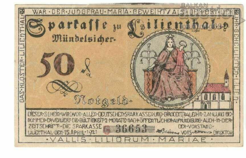 Германия Notgeld 50 пфенига 1921 година