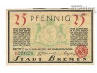 Германия Notgeld 25 пфенига 1921 година