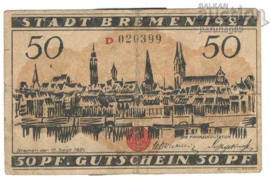 Germania Notgeld 50 pfennig 1921