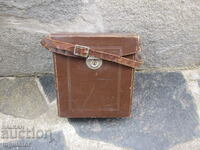 ZEISS IKON παλιό γερμανικό φωτογραφικό δερμάτινο κουτί τσάντας