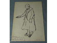 1958 Master Drawing Painting portrait woman