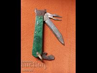 OLD RUSSIAN FOLDING HAND HUNTING KNIFE