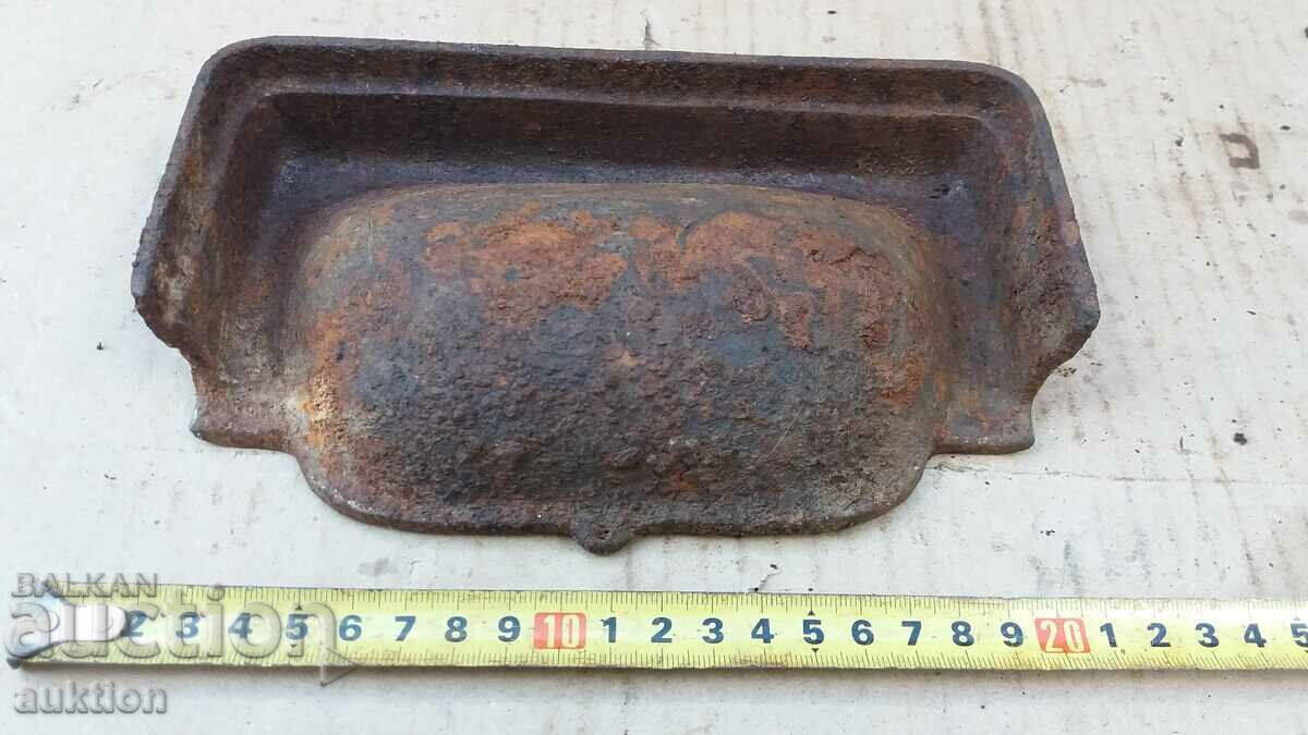 OLD SOLID STOVE ASH TRAY - 5 OLD SOLID STOVE ASH TRAY - 5