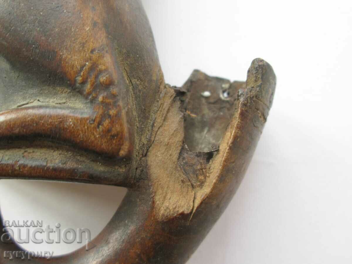 Auction Old carving figure dog antique wooden pipe Auction Old carving figure dog antique wooden pipe