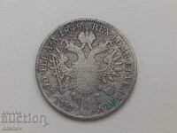 Рядка Сребърна Монета Австрия 20 кройцера Австроунгария 1848