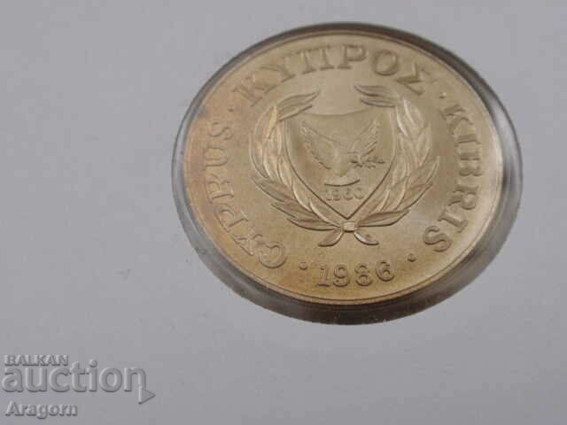 Delivery of rare Cyprus 1 pound coin and stamp envelope 1986