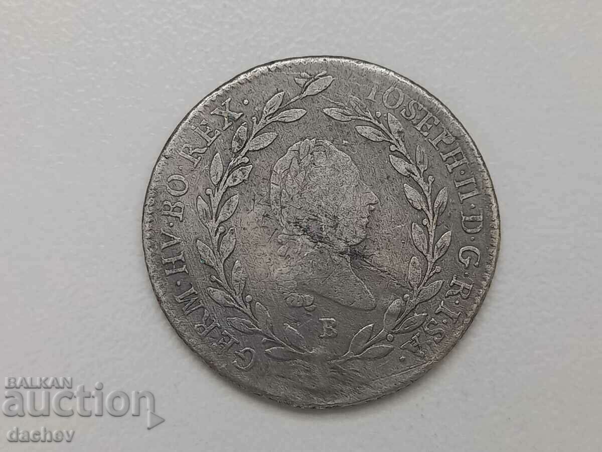 Monedă de argint rară Austria 20 Kreuzer Austro-Ungaria 1787 cu preț € 19.00 | 37.16 BGN Monedă de argint rară Austria 20 Kreuzer Austro-Ungaria 1787 cu preț € 19.00 | 37.16 BGN