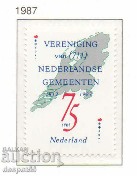1987. The Netherlands. 75 years Municipal National League.