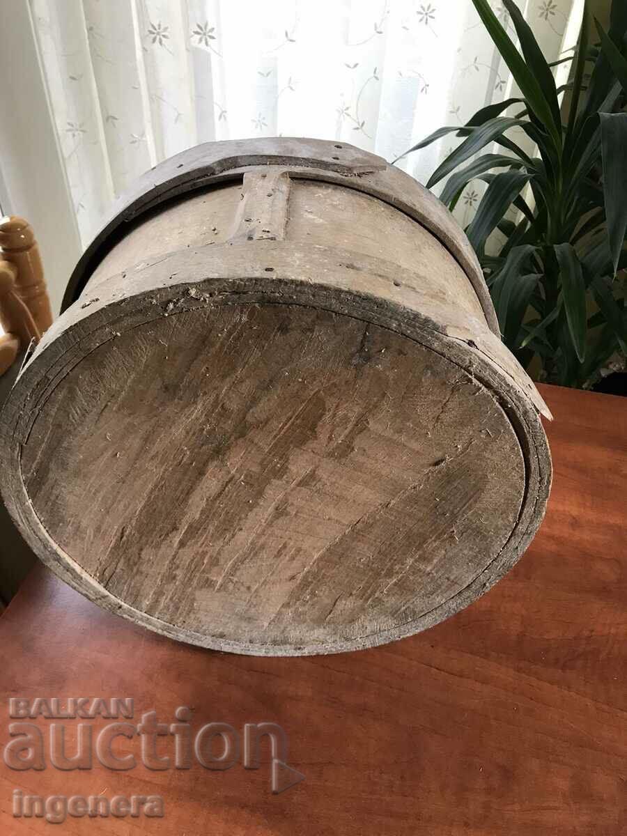 HIDDEN OLD WOODEN VESSEL FOR GRAIN AND FOOD CHINIK - 5