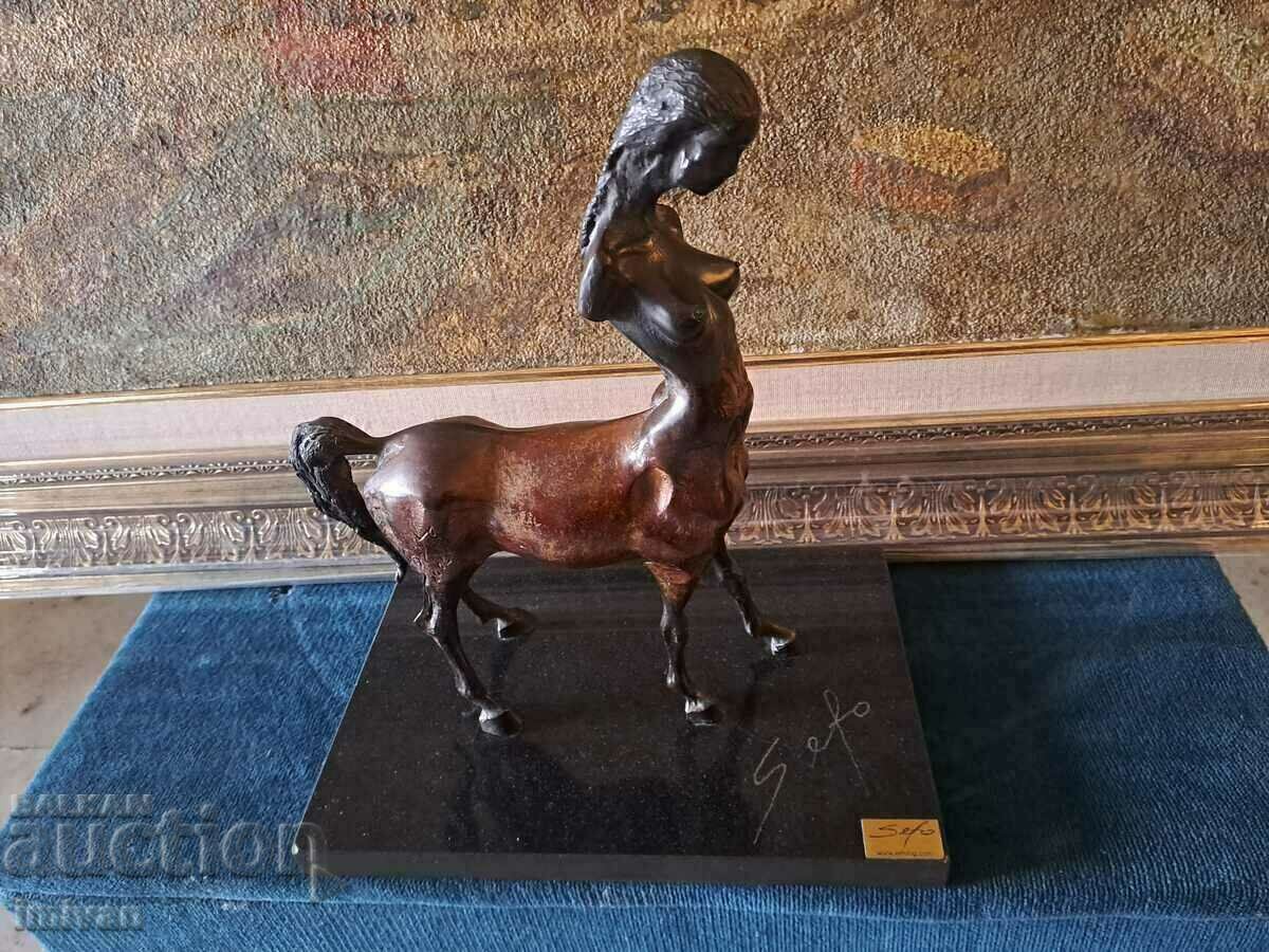 Auction Statuette Centaur Woman - Seyfetin Shekerov - Sefo Auction Statuette Centaur Woman - Seyfetin Shekerov - Sefo