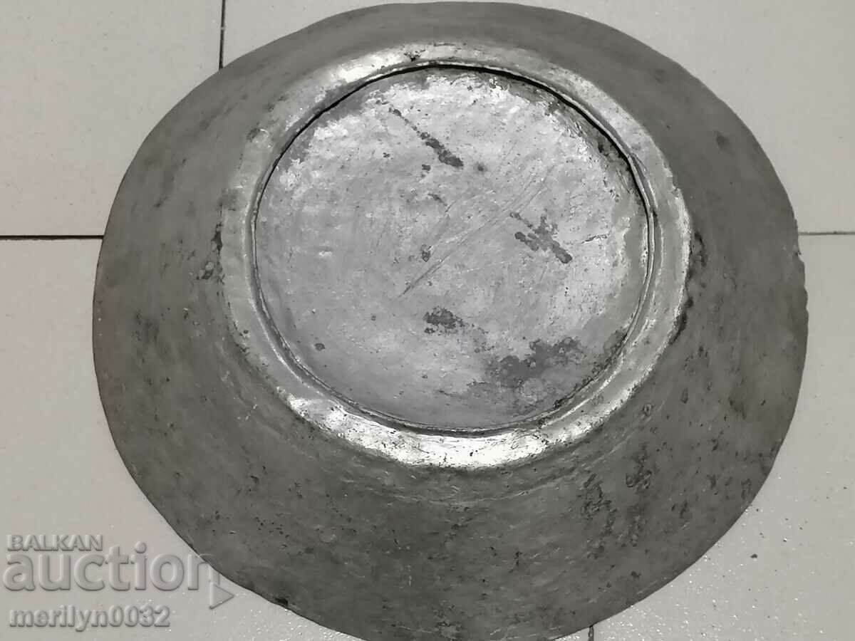 Auction Old panica large, saucer, plate, copper vessel, bowl Auction Old panica large, saucer, plate, copper vessel, bowl