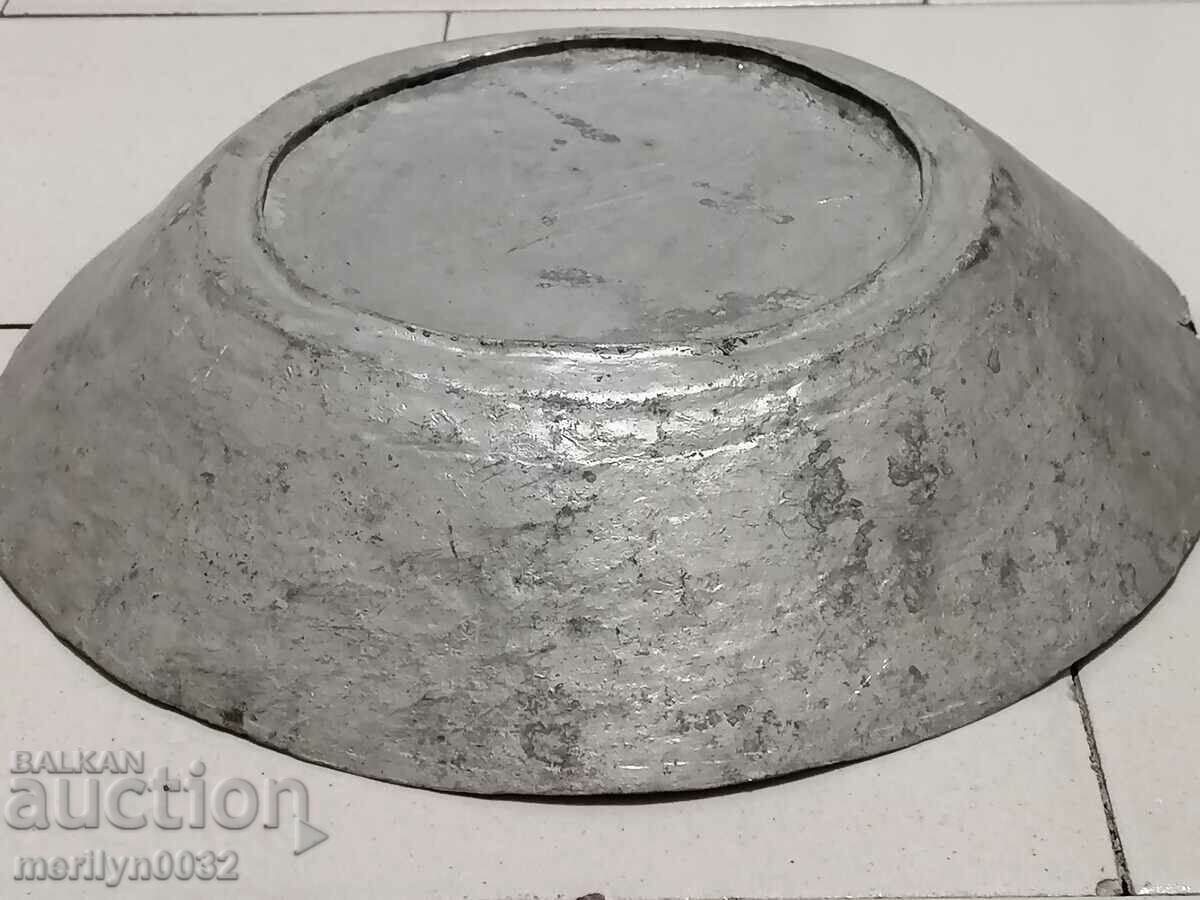 Delivery of Old panica large, saucer, plate, copper vessel, bowl Delivery of Old panica large, saucer, plate, copper vessel, bowl