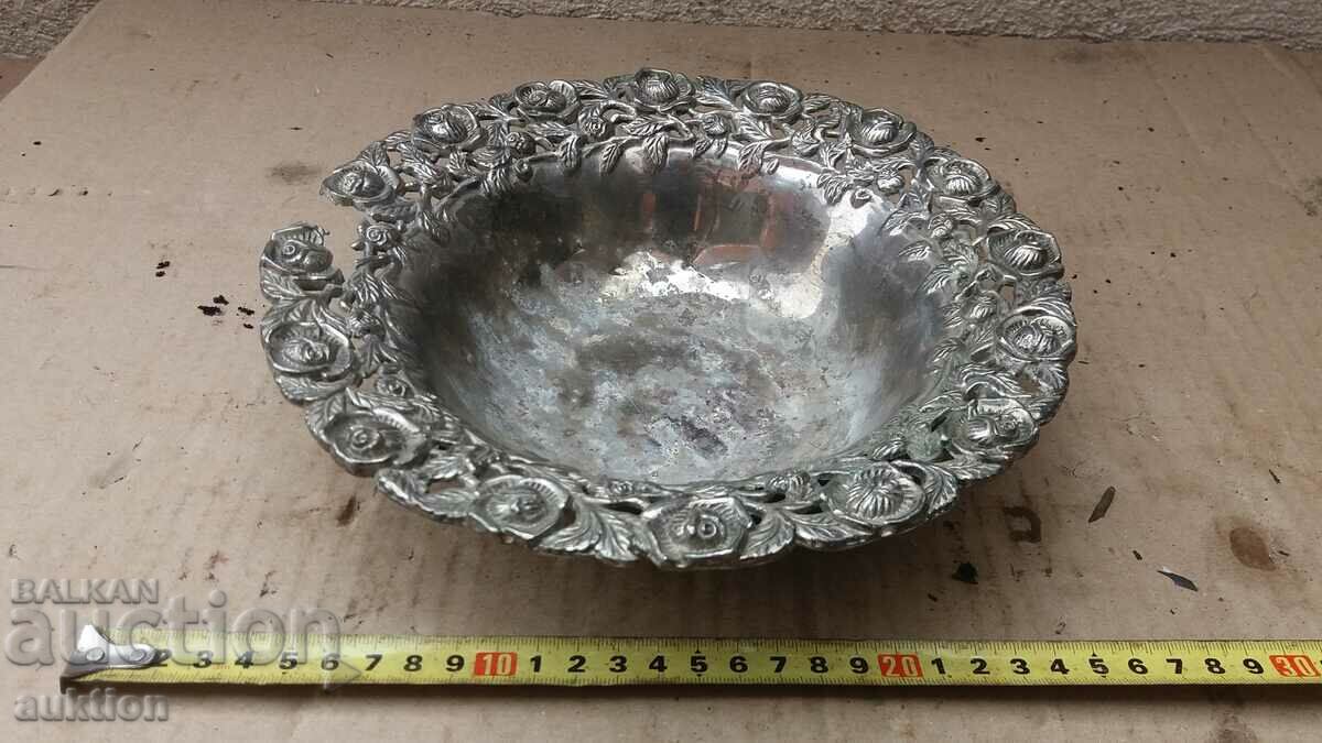 OLD SILVER FRUCTIERE, TRAY with price 13.99 BGN | € 7.15 OLD SILVER FRUCTIERE, TRAY with price 13.99 BGN | € 7.15