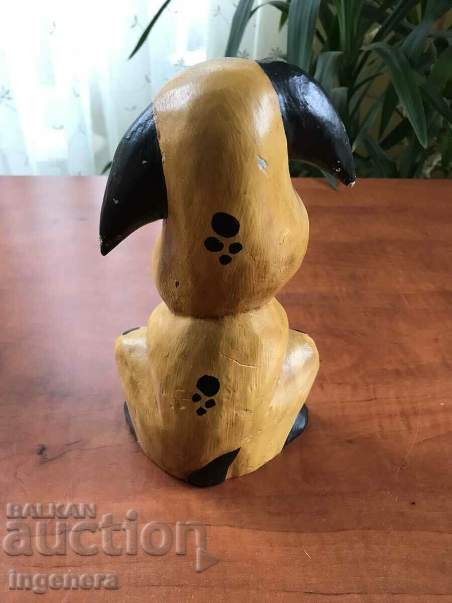 Auction DOG PUPPY DOG WOOD FIGURE STATUETTE SOUVENIR Auction DOG PUPPY DOG WOOD FIGURE STATUETTE SOUVENIR