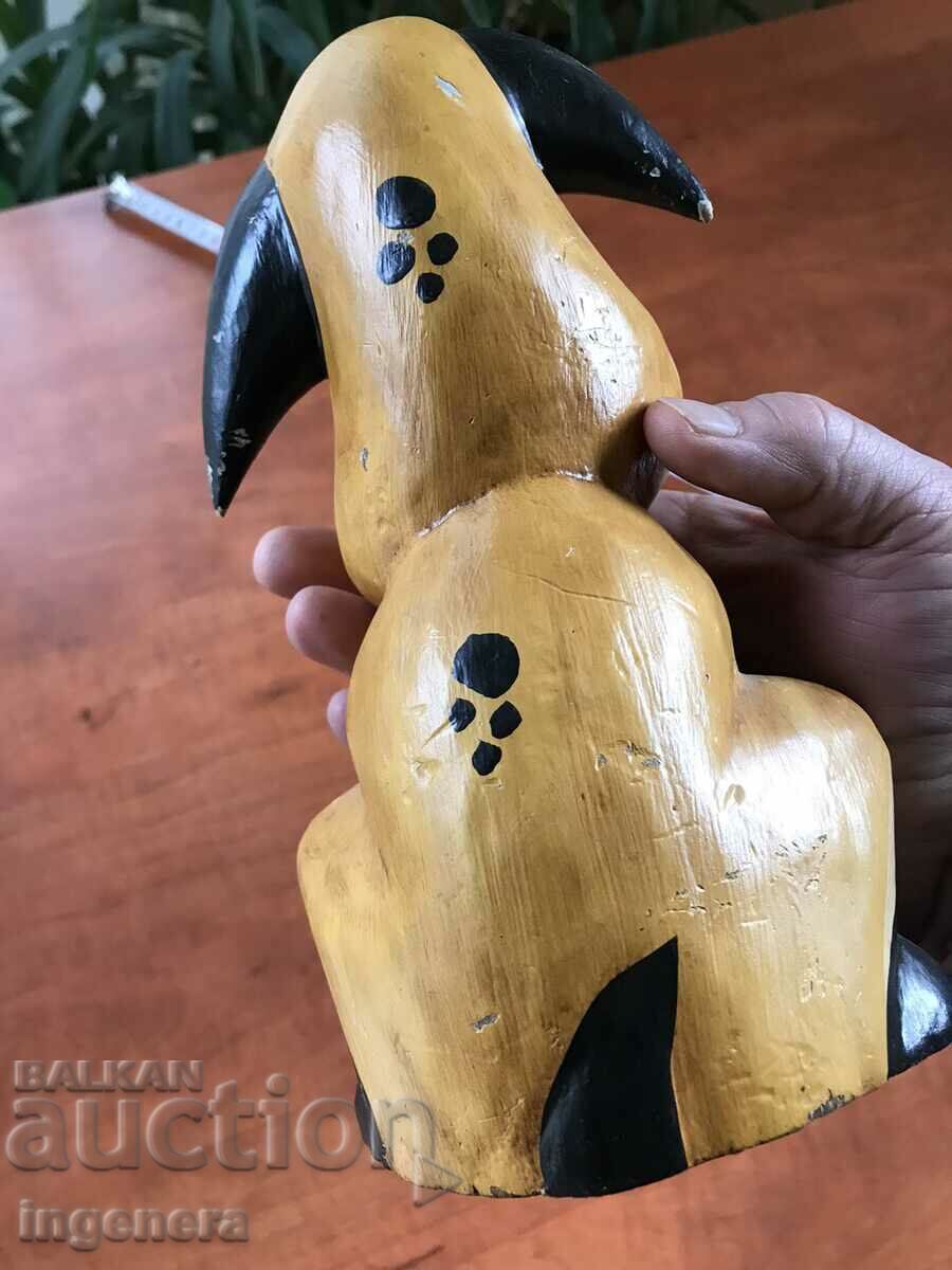 Delivery of DOG PUPPY DOG WOOD FIGURE STATUETTE SOUVENIR Delivery of DOG PUPPY DOG WOOD FIGURE STATUETTE SOUVENIR