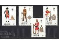 1969. Гибралтар. Колекция "Военни униформи".