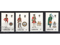 1970. Гибралтар. Колекция "Военни униформи".