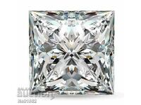 Moissanite (Diamant), PRINCESS CUT, 5,05 carate, 9,77 mm!!