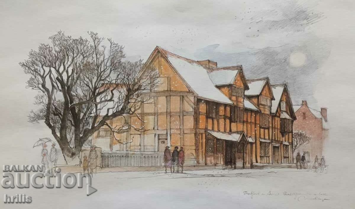 Delivery of MASTER WATERCOLOR - SHAKESPEARE'S BIRTHPLACE Delivery of MASTER WATERCOLOR - SHAKESPEARE'S BIRTHPLACE