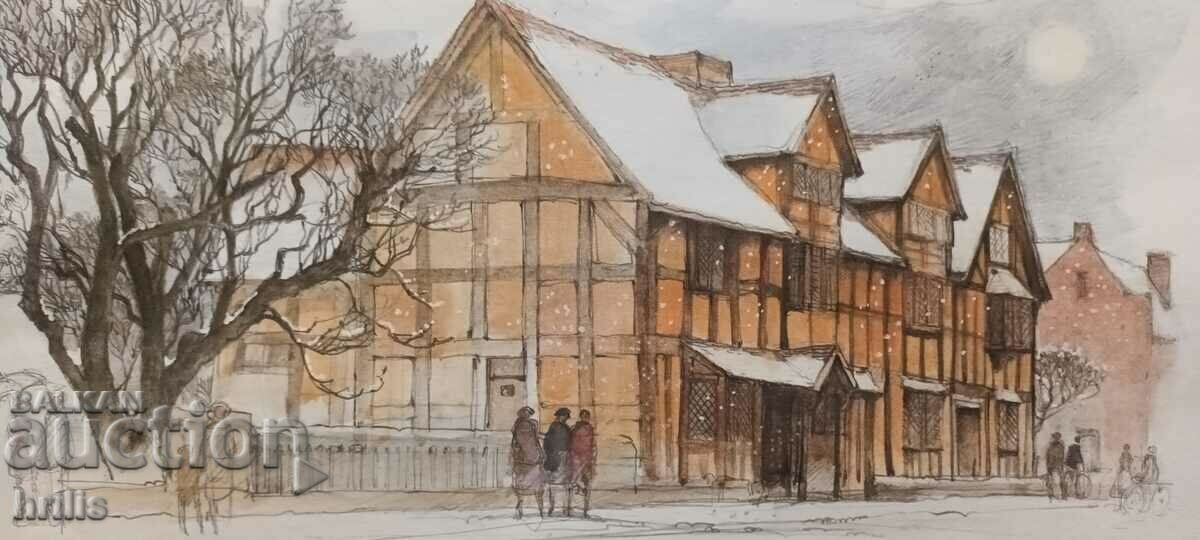 MASTER WATERCOLOR - SHAKESPEARE'S BIRTHPLACE - 6 MASTER WATERCOLOR - SHAKESPEARE'S BIRTHPLACE - 6