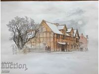 MASTER WATERCOLOR - SHAKESPEARE'S BIRTHPLACE