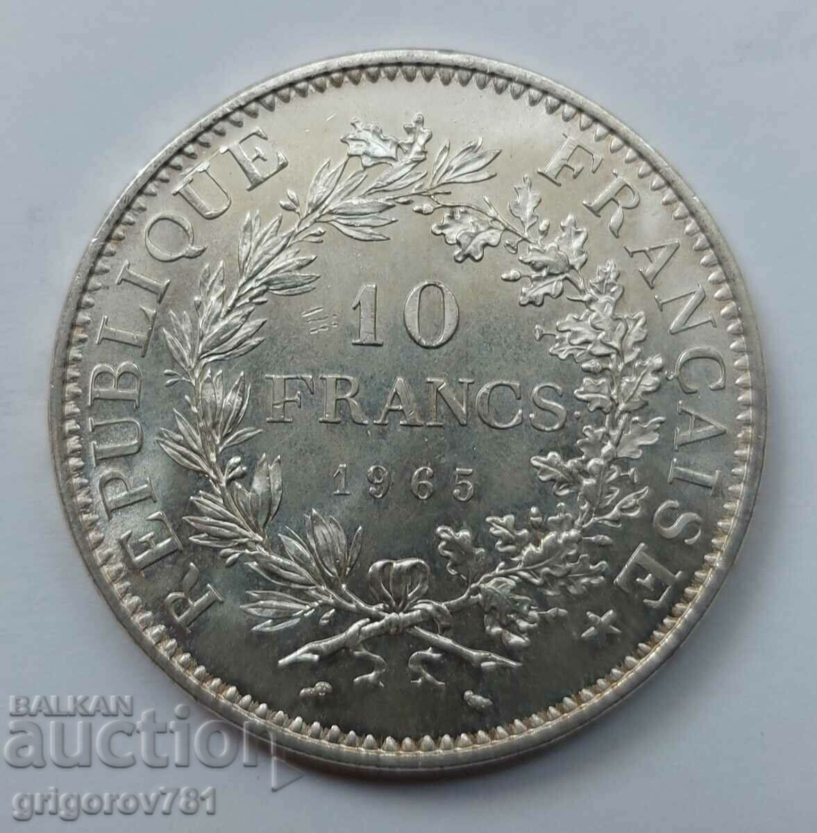 10 франка сребро Франция 1965 - сребърна монета #30