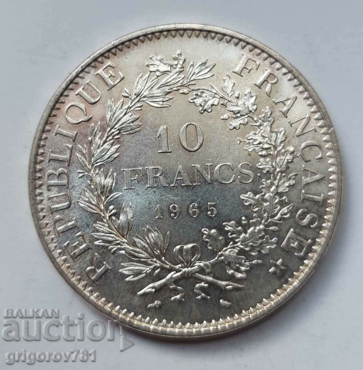 10 Francs Silver France 1965 - Silver Coin #42