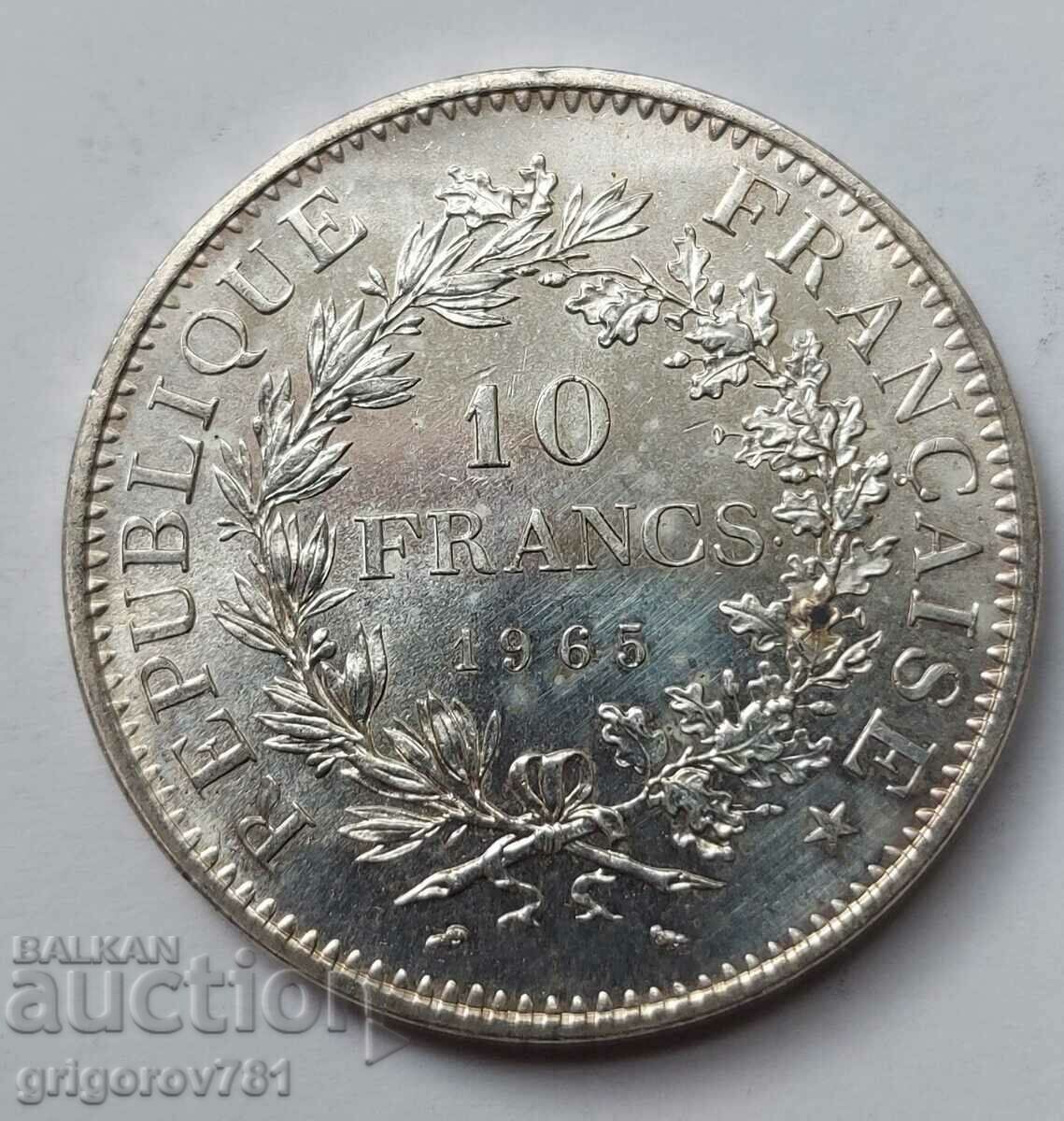 10 Francs Silver France 1965 - Silver Coin #46