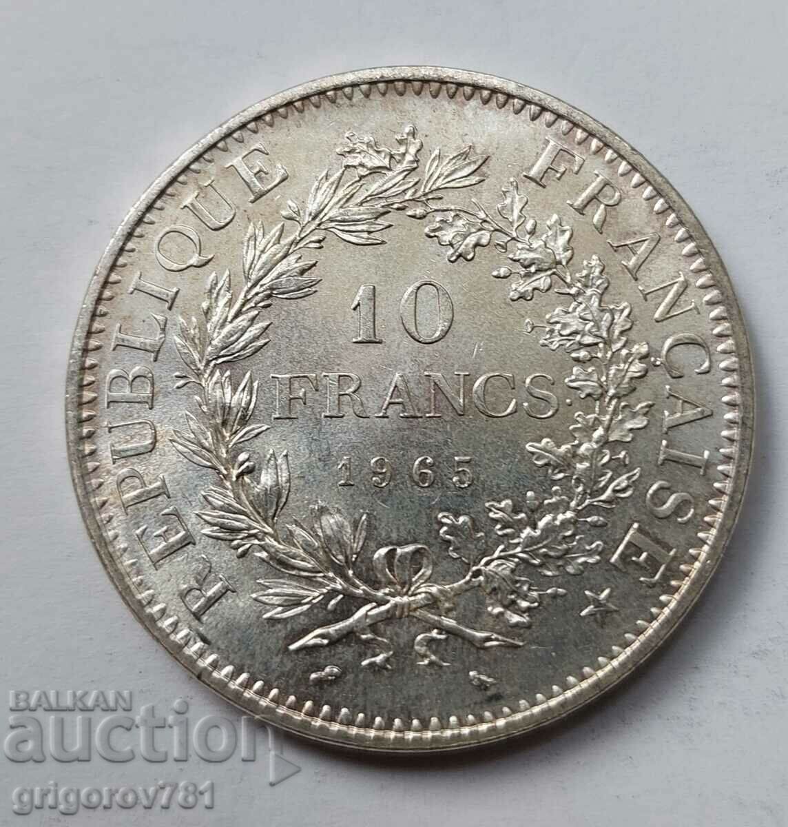 10 франка сребро Франция 1965 - сребърна монета #48