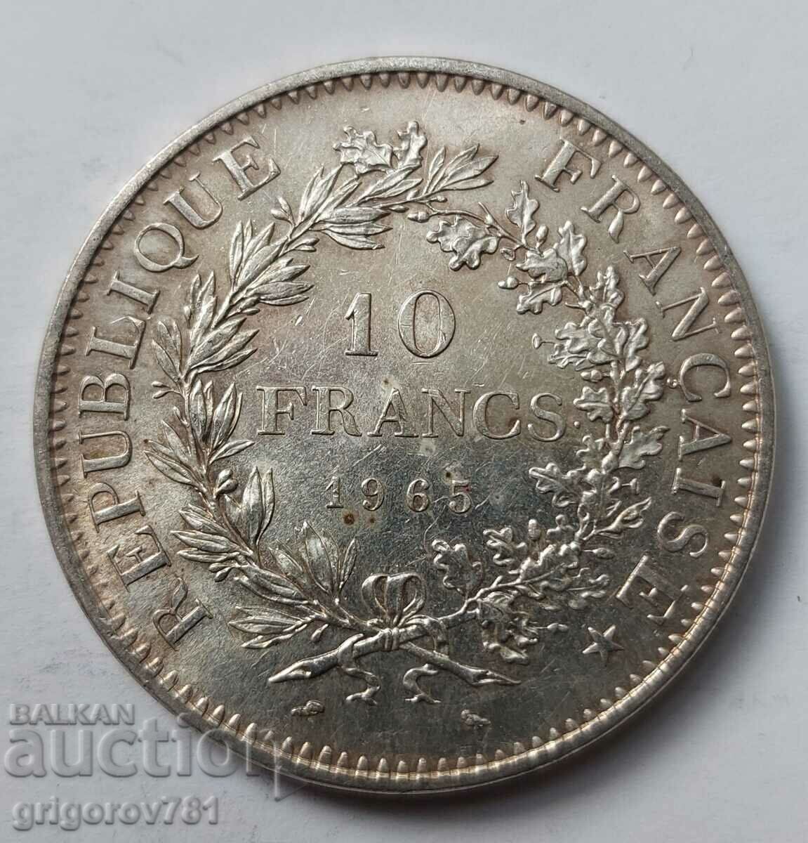10 Francs Silver France 1965 - Silver Coin #49