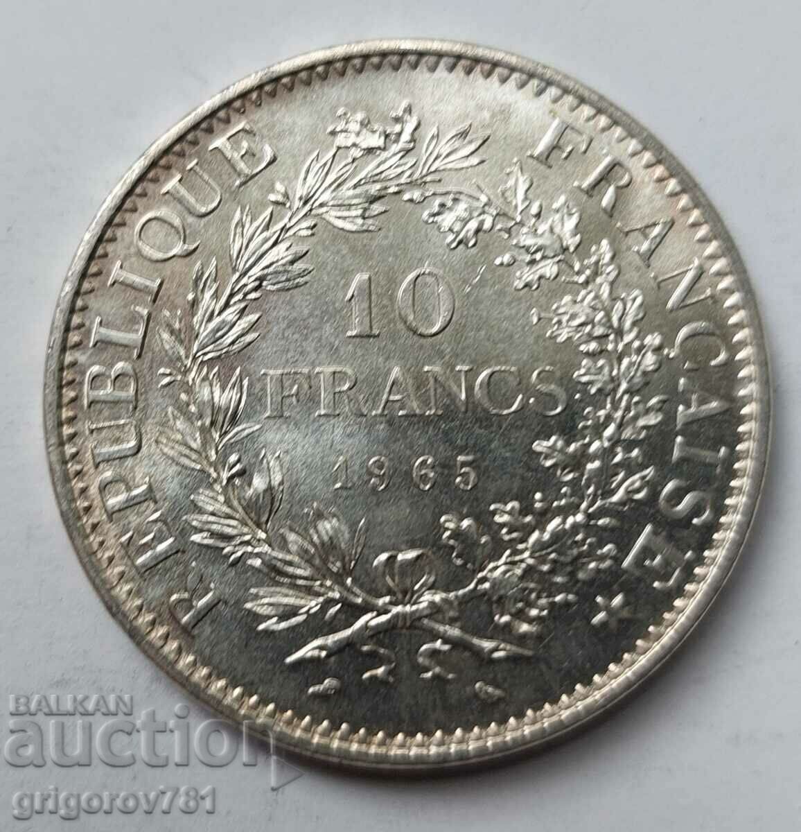 10 Φράγκα Ασήμι Γαλλία 1965 - Ασημένιο νόμισμα #58