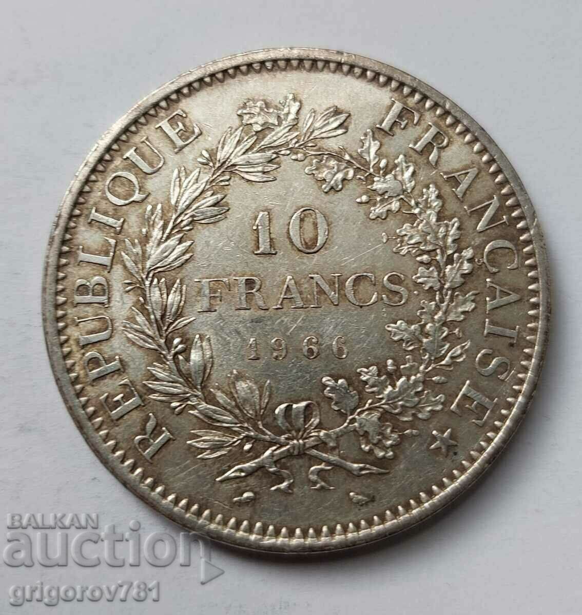 10 Φράγκα Ασήμι Γαλλία 1966 - Ασημένιο νόμισμα #60