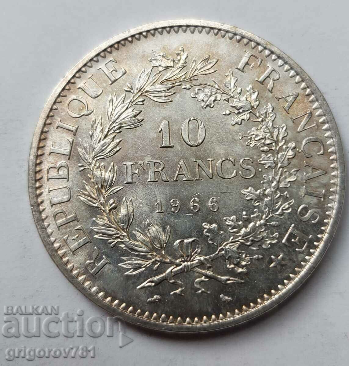 10 франка сребро Франция 1966 - сребърна монета #65